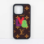 Embroidery Phone Case Fashion Leather For iPhone 12 13 Pro Max