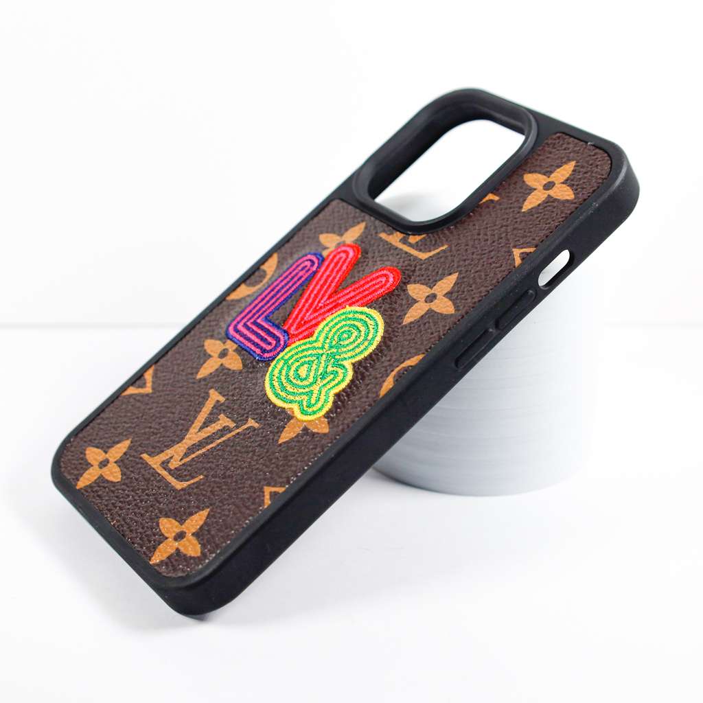 Embroidery Phone Case Fashion Leather For iPhone 12 13 Pro Max for 12pro