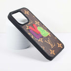 Embroidery Phone Case Fashion Leather For iPhone 12 13 Pro Max for 12pro-max