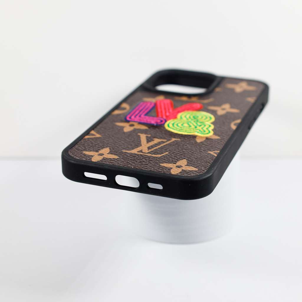 Embroidery Phone Case Fashion Leather For iPhone 12 13 Pro Max
