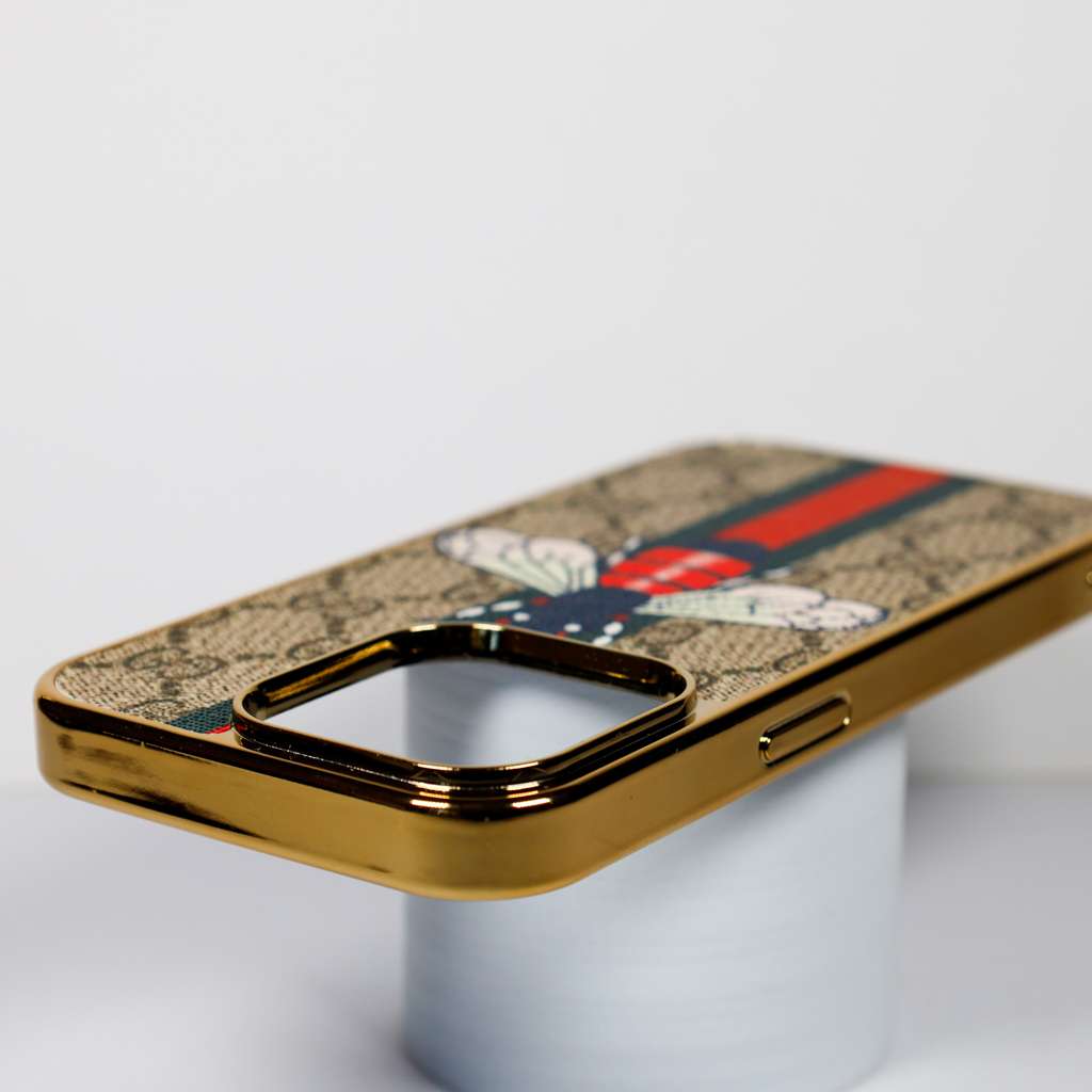 Luxury Designer Fly Print Case Electroplate Frame I Pro Max Plus for 12-pro