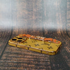 LV iPhone Case With Strap Folding Style For 11 12 13 14 15 Pro Max Plus / Latte