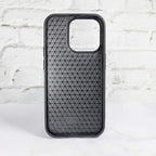 LV Stamped Leather Case Black For I Pro Max Series for iphone-13