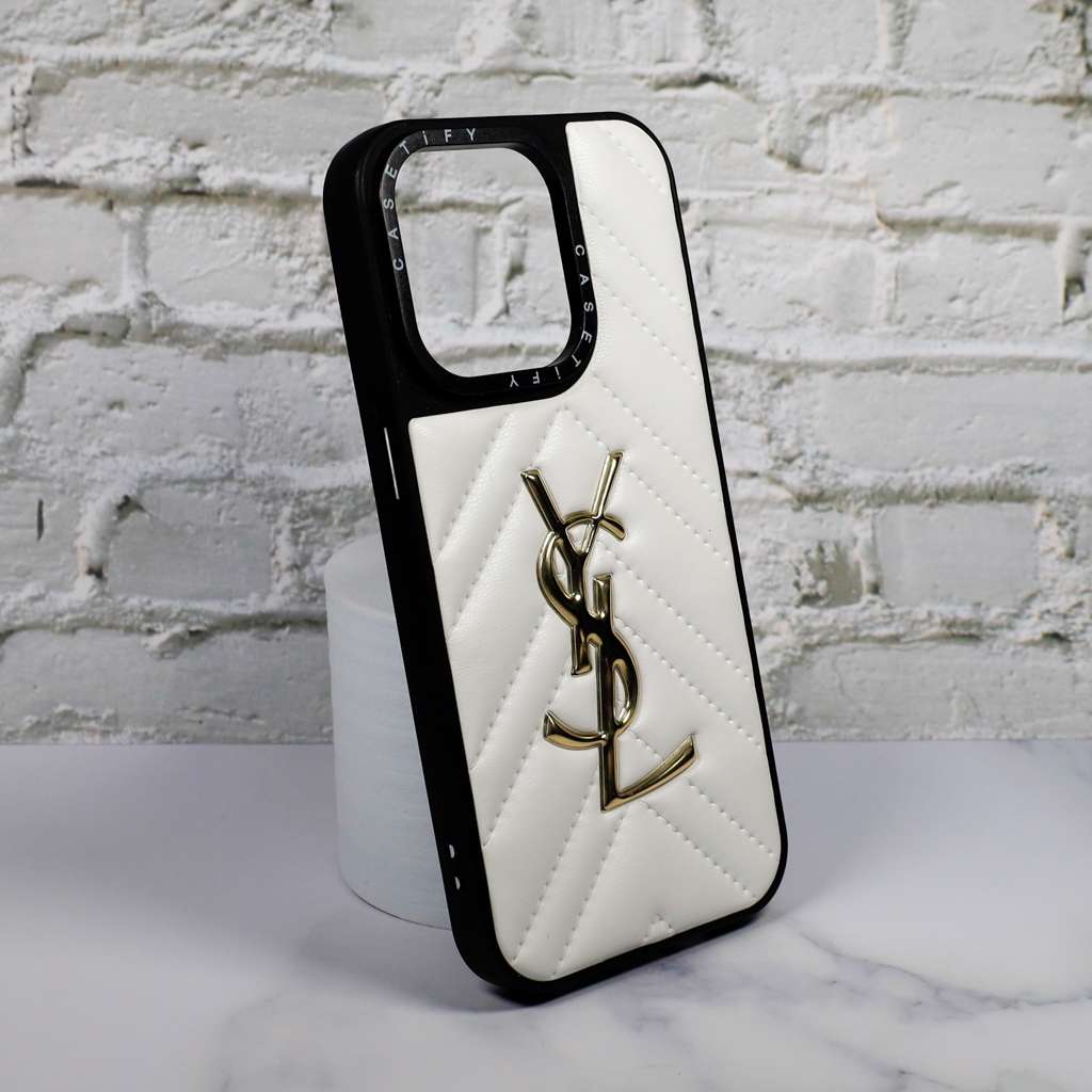 Ysl Leather Phone Case Fashion White For I Pro Max Plus Version for 12-pro-max