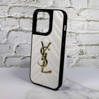 Ysl Leather Phone Case Fashion White For I Pro Max Plus Version for 12-pro