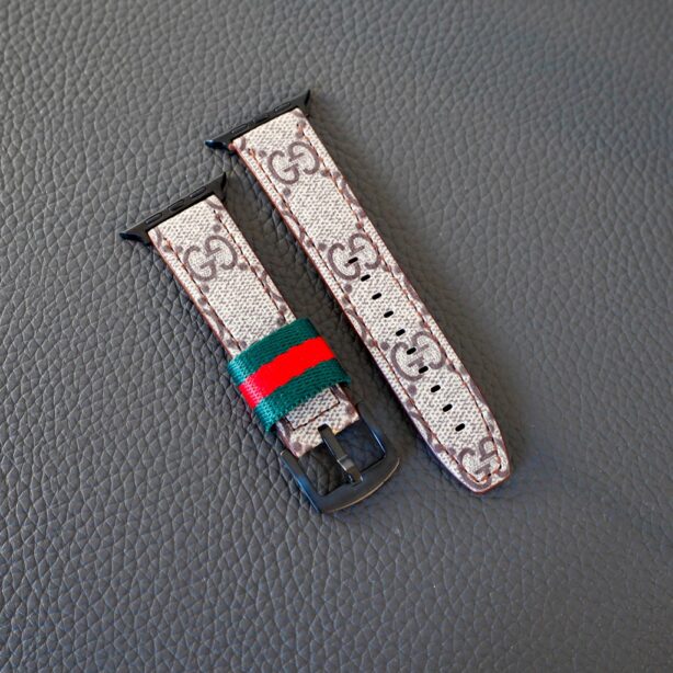 Gucci Apple Watch Band Designer Wrist Strap Canvas for 38mm-40mm-41mm