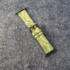 Luxury Gucci Leather Apple Watch Band Wrist Strap / Green