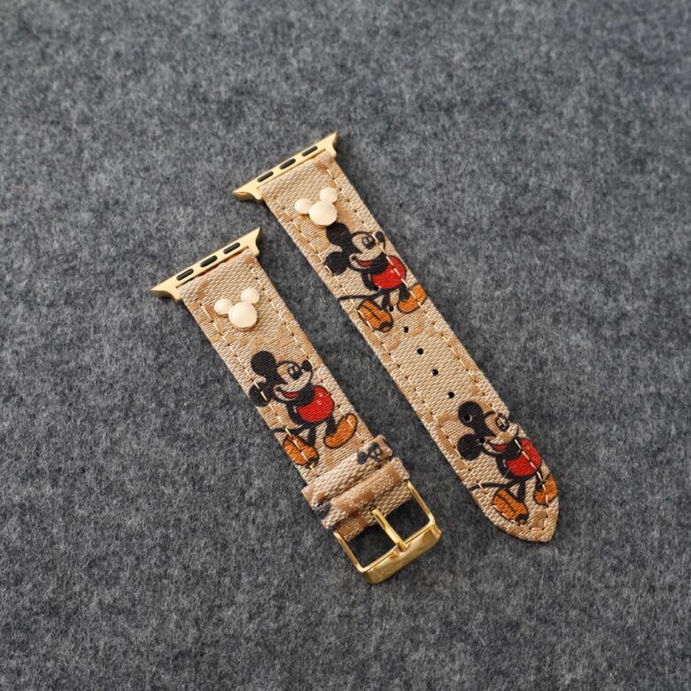 Fashion Gucci Design Apple Watch Band Wrist Strap / Brown for 38mm-40mm-41mm