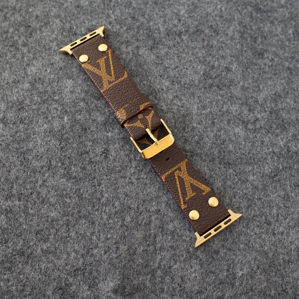 Designer Luxury LV Band Apple Watch Series Brown Monogram for 42mm-44mm-45mm