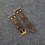Designer Luxury LV Band Apple Watch Series Brown Monogram for 38mm-40mm-41mm