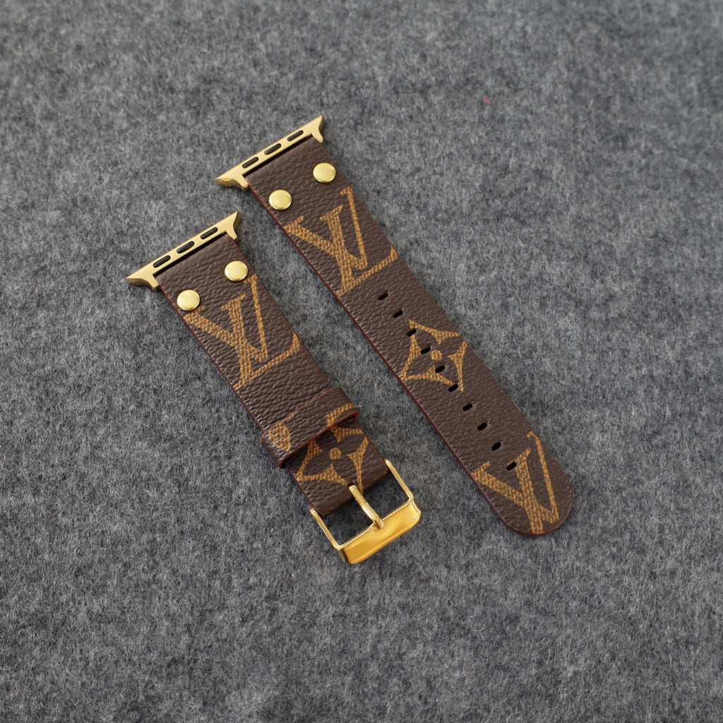 Designer Luxury LV Band Apple Watch Series Brown Monogram for 38mm-40mm-41mm