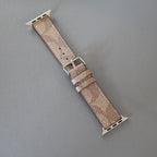 Coach Apple Watch Band Beige Leather for 42mm-44mm-45mm