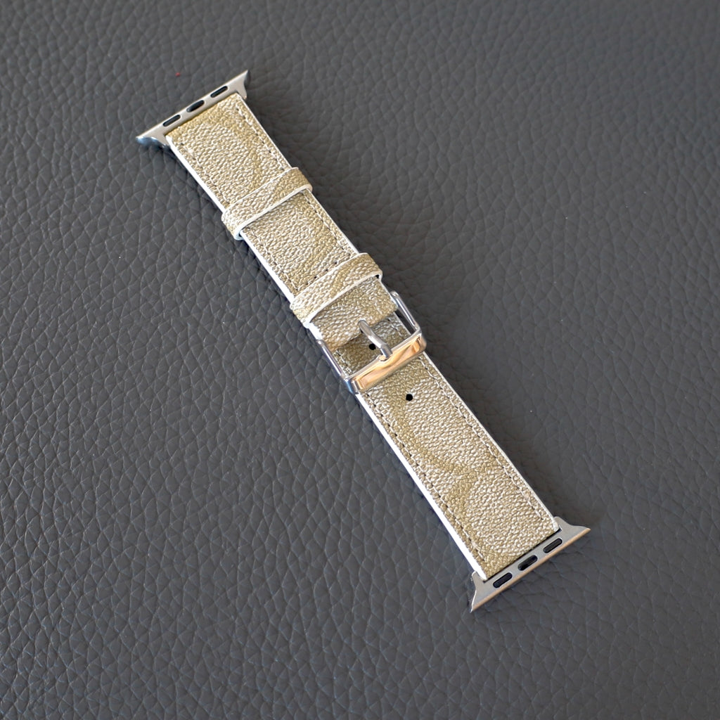 Luxury Band Apple Watch Light Beige Leather for 42mm