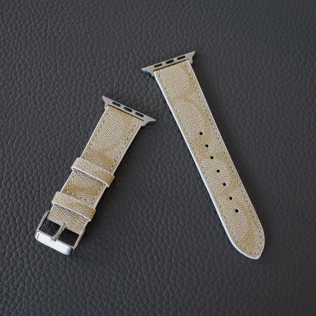 Luxury Band Apple Watch Light Beige Leather for 40mm