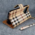 Burberry iPhone Case Wallet Style For 11 12 13 14 15 16 17 Pro Max Plus Series for 11-pro-max