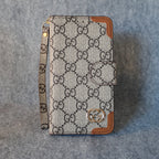 GG Phone Wallet Case For I Pro Max Plus / Brown Edges for 11
