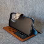 GG Phone Wallet Case For I Pro Max Plus / Brown Edges for 12-pro