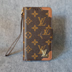 LV iPhone Folio Case For I Pro Max Plus / Brown Edges for 11