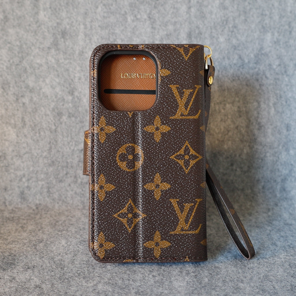LV iPhone Folio Case For I Pro Max Plus / Brown Edges for 11-pro