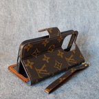 LV iPhone Folio Case For I Pro Max Plus / Brown Edges for 12