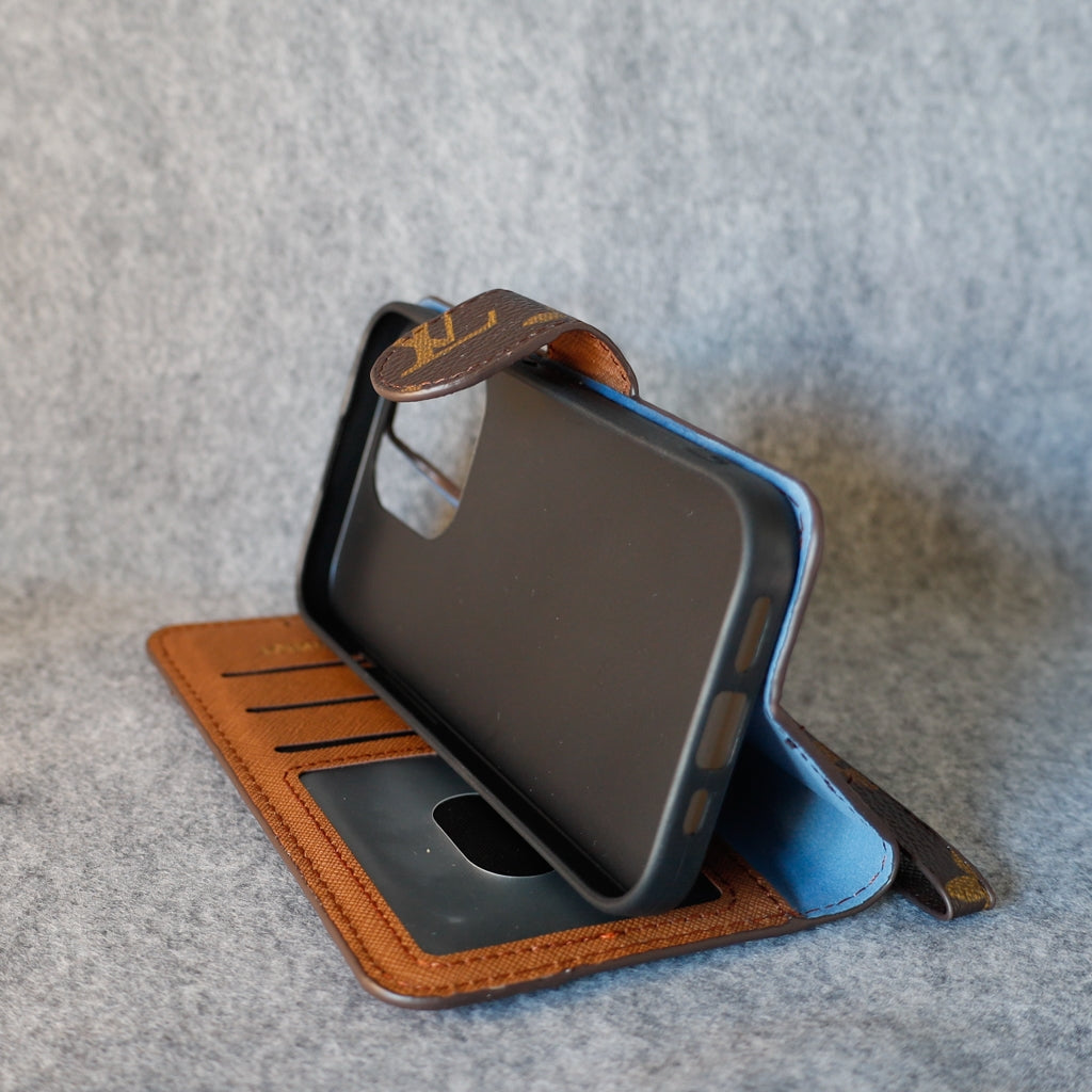 LV iPhone Folio Case For I Pro Max Plus / Brown Edges for 12-pro