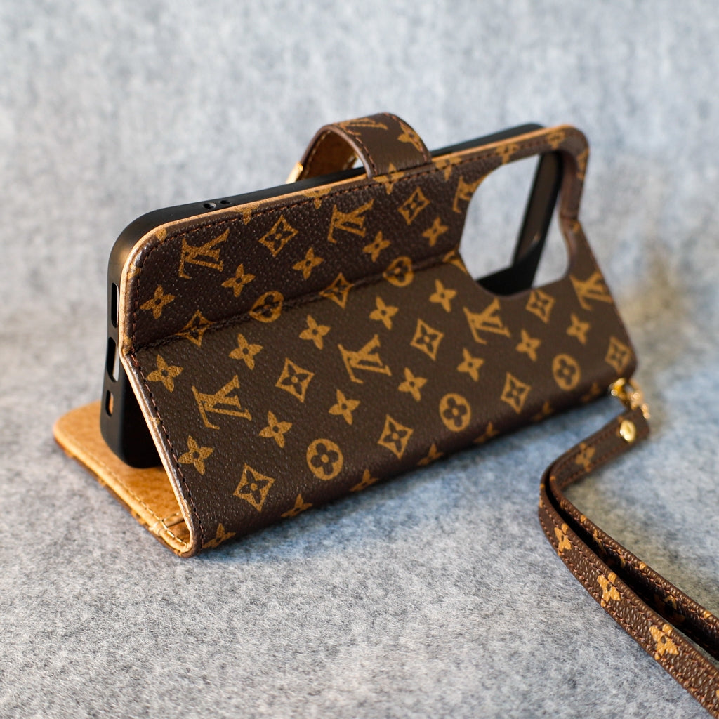 LV Wallet Case I Pro Max Plus / Brown Monogram for 12
