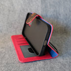 LV Phone Folio Case For I Pro Max Plus / Pink Edges for 12