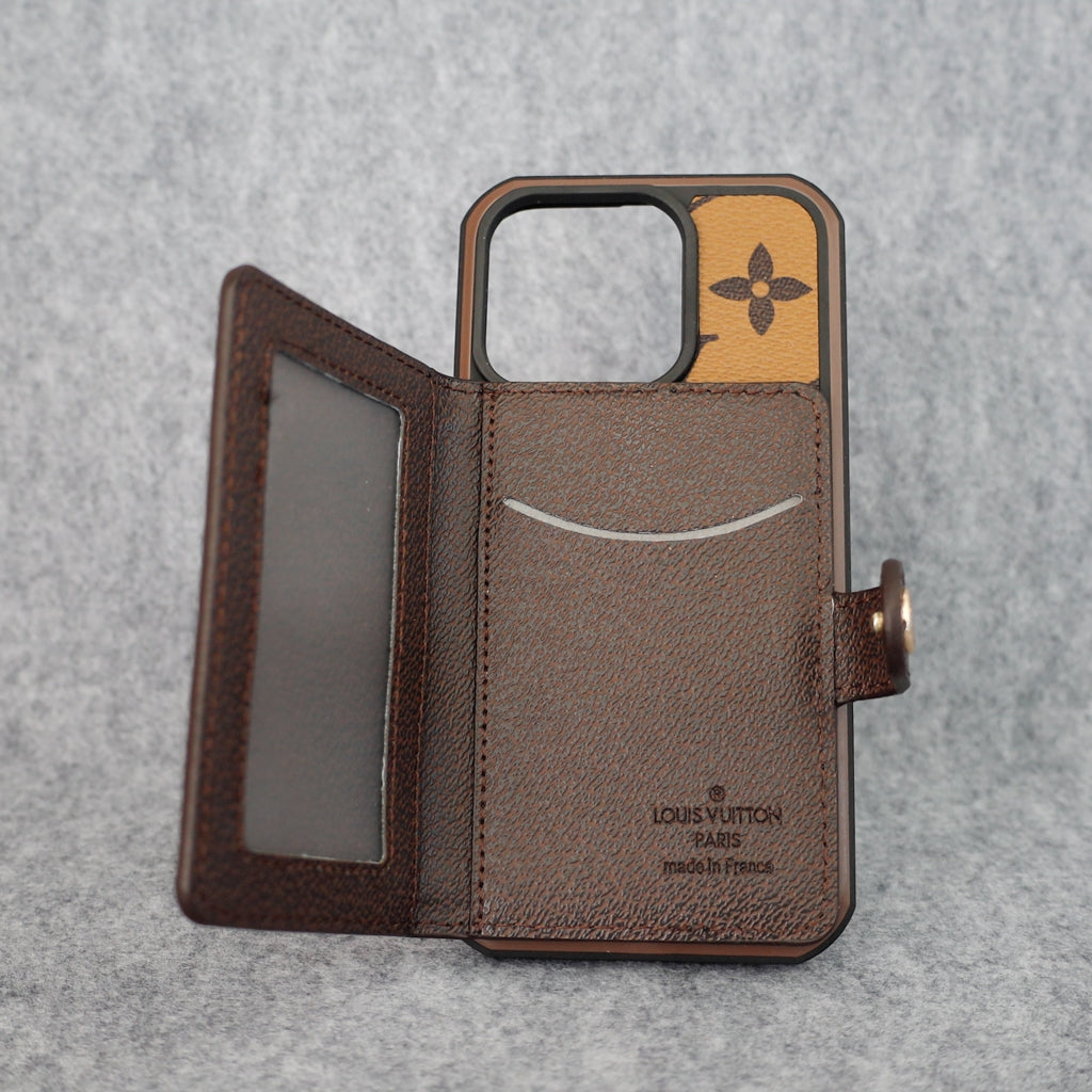 LV Card Slot Wallet Case For I Pro Max Plus for 12