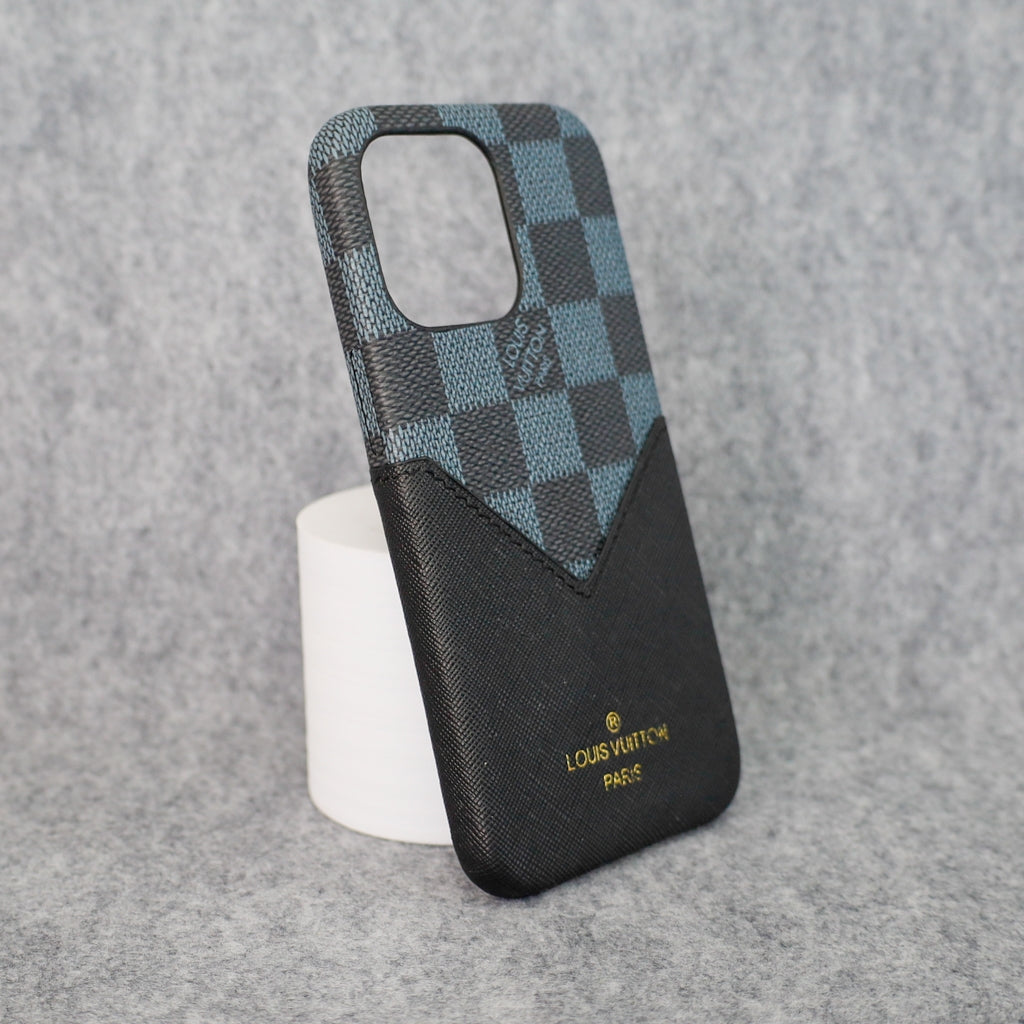 Black Checkered Phone Case For iPhone X 11 12 13 14 Pro Max Series for 11-pro-max