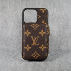 Designer iPhone Case Wallet Zipped Card Holder For 11 12 13 14 15 16 Pro Max Plus