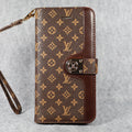 LV Wallet Phone Case Samsung Galaxy S21 22 23 24 25 Ultra Plus Brown Small Monogram