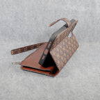 Fashion LV Wallet iPhone Case Zip Kickstand Function For I Pro Max Plus for 14