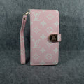 Luxury LV Wallet iPhone Case Zip Kickstand Function For I Pro Max Plus (Pink) for 12