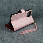 Luxury LV Wallet iPhone Case Zip Kickstand Function For I Pro Max Plus (Pink) for 13-pro-max