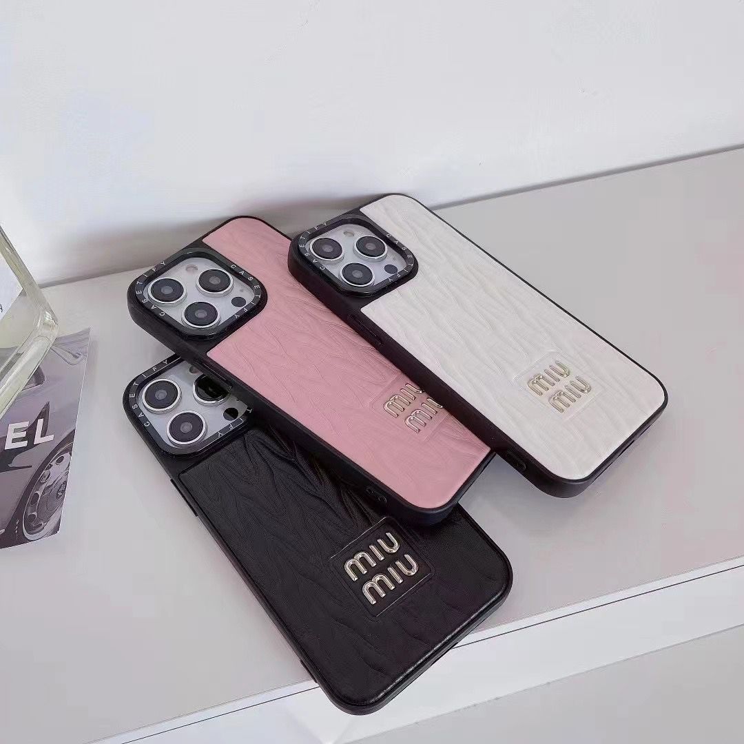 Miu Miu Case For iPhone 13 -17 Pro Max Plus