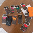 Magnet Card Holder LV Phone Case For iPhone 13-17 / Pro / Pro Max / Plus / Air