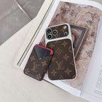 Magnet Card Holder LV Phone Case For iPhone 13-17 / Pro / Pro Max / Plus / Air