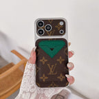 Magnet Card Holder LV Phone Case For iPhone 13-17 / Pro / Pro Max / Plus / Air for 13-pro