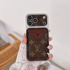 Magnet Card Holder LV Phone Case For iPhone 13-17 / Pro / Pro Max / Plus / Air for 13-pro