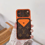 Magnet Card Holder LV Phone Case For iPhone 13-17 / Pro / Pro Max / Plus / Air for 13-pro