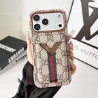 Magnet Card Holder LV iPhone Case For 13-17 / Pro / Pro Max for 13-pro