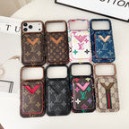 Magnet Card Holder LV iPhone Case For 13-17 / Pro / Pro Max