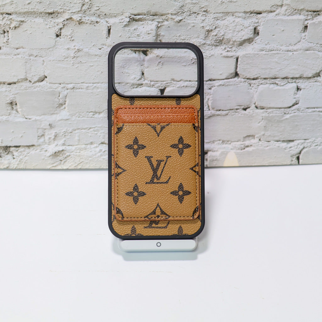LV MagSafe Phone Case With Magnet Card Holder For iPhone 17 Series for 17-pro