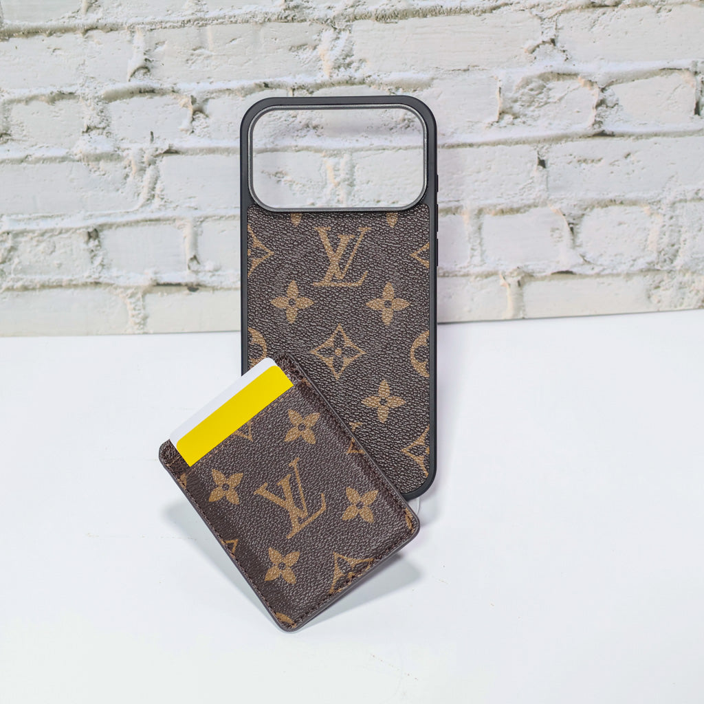 LV MagSafe Phone Case With Magnet Card Holder For iPhone 17 Series for 17-air
