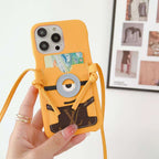 LV Phone Case Minions Crossbody For I Pro Max Plus / Yellow for 11-pro
