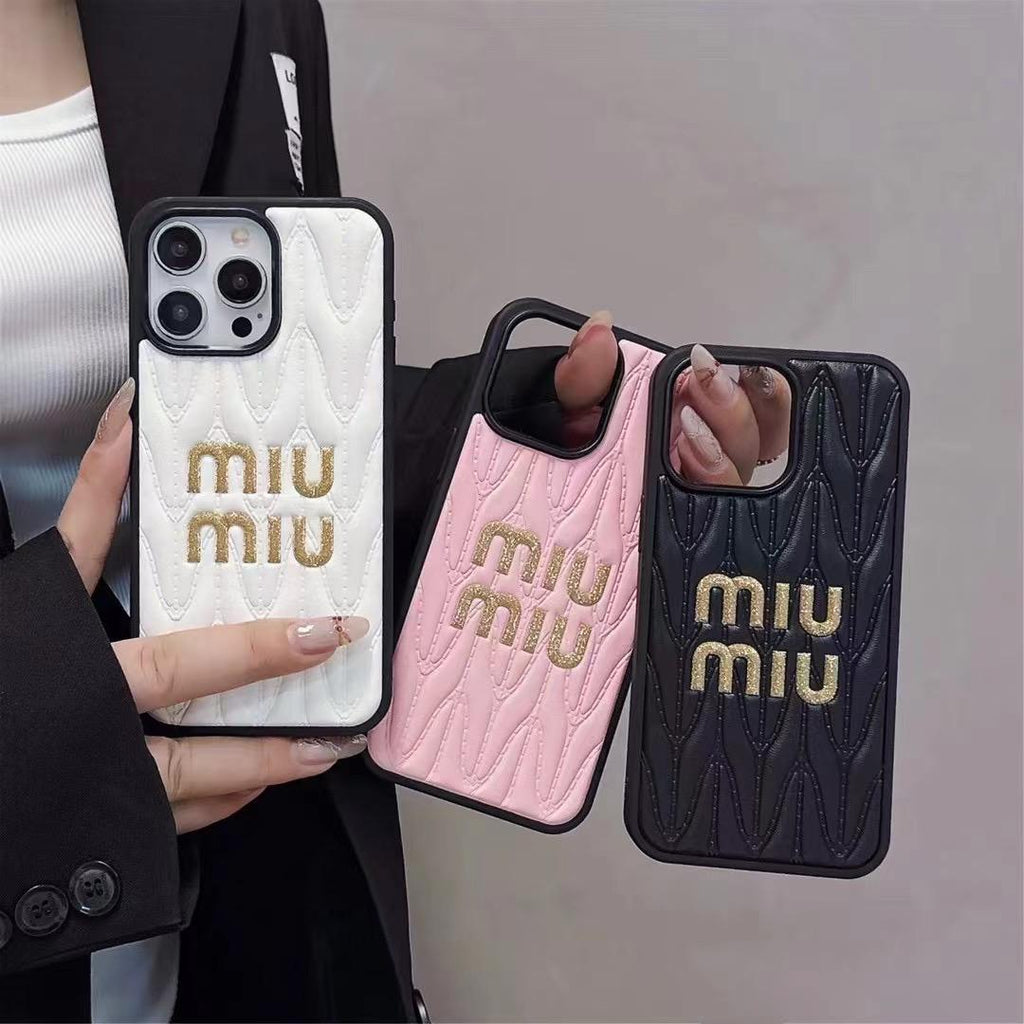 Miu Miu iPhone Case For 13 14 1 5 16 17 Pro Max Plus Series