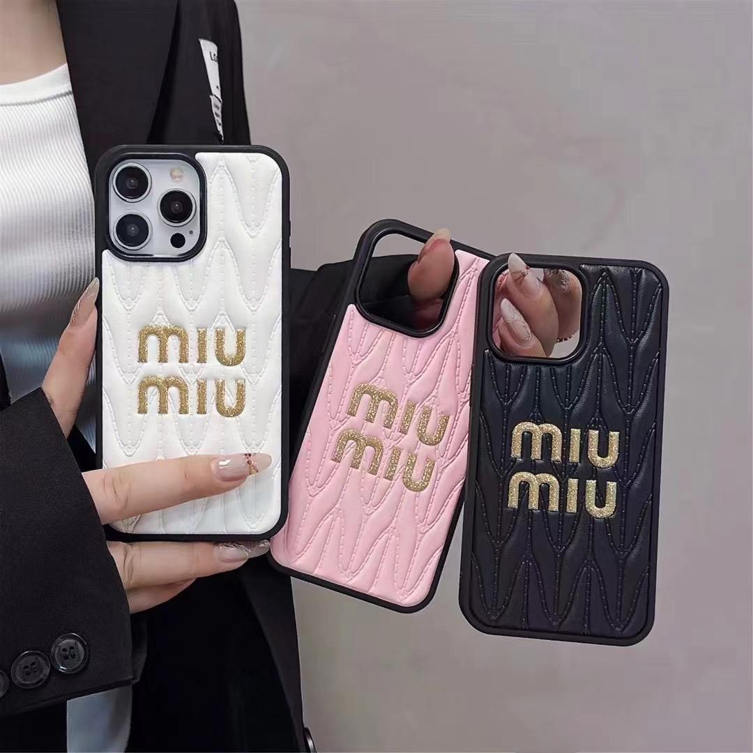 Miu Miu iPhone Case For 13 14 1 5 16 17 Pro Max Plus Series