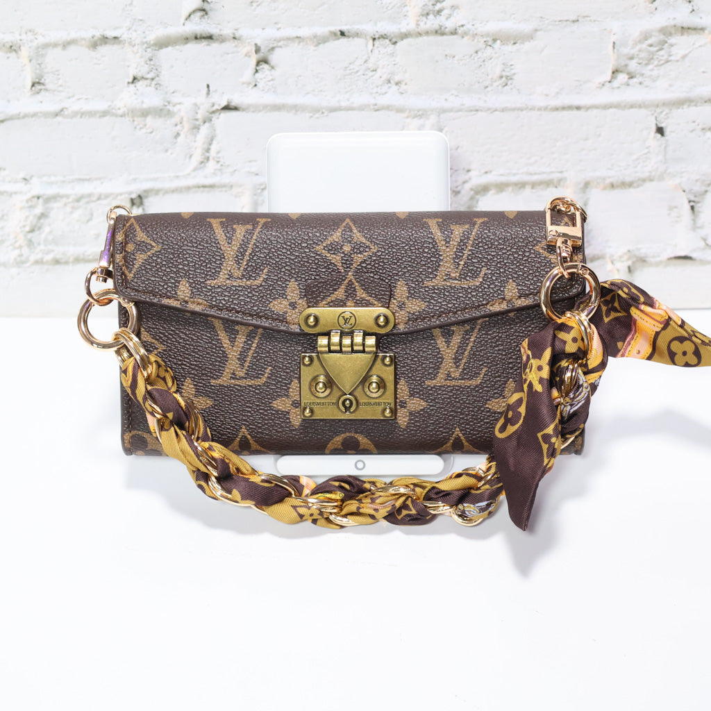 Brown Monogram Trifold LV iPhone Wallet For 17 Series iPhone Case for iphone-17-pro-max