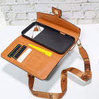 Brown Monogram Trifold LV iPhone Wallet For 17 Series iPhone Case for iphone-17-pro