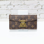 Brown Monogram Trifold LV iPhone Wallet For 17 Series iPhone Case